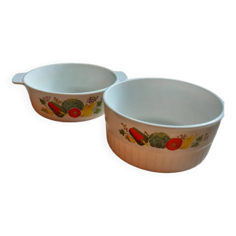 Lot de 2 plats vintage