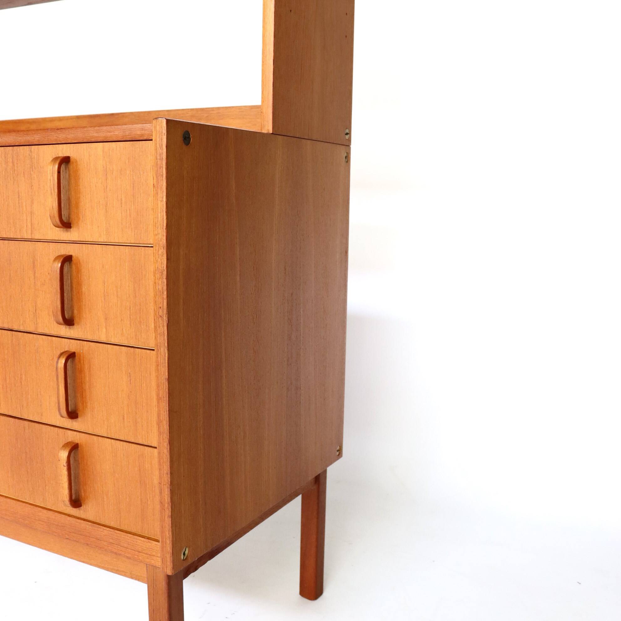 Pair of Scandinavian teak bookcases from the 60s