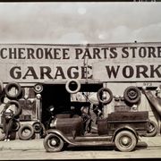 Fine art photography Walker Evans – “Garage in Southern City Outskirts”, 1936