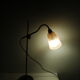 Art-deco lamp articulated brass glass paste