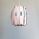 Scandinavian pendant light in metal and prismatic glass, Werner Schou, 1960-70