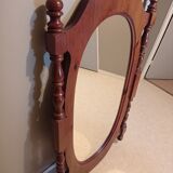 Miroir en bois ovale