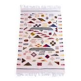 Moroccan kilim rug, handwoven Berber hallway rug in wool.