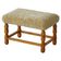 Rectangular oak stool, reupholstered in lambswool, Danish cabinetmaker, 1960.