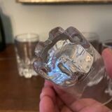 4 vintage antique liqueur glasses