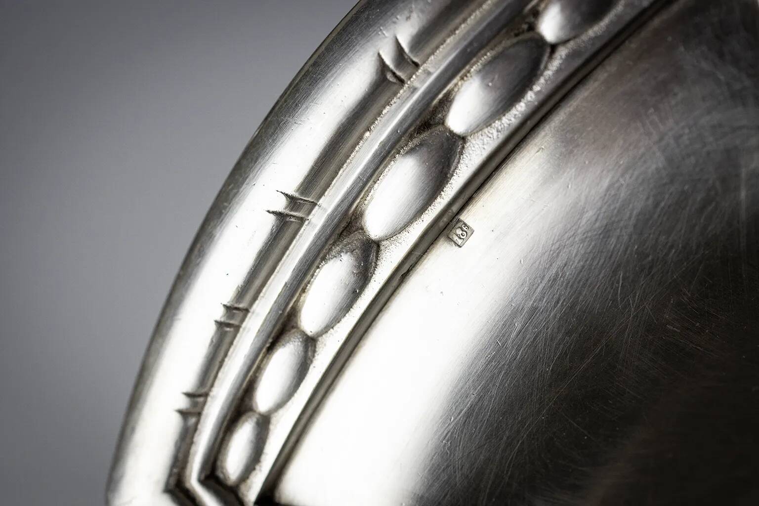 Orbrille silver-plated oval serving basket – Art Deco, 1930s