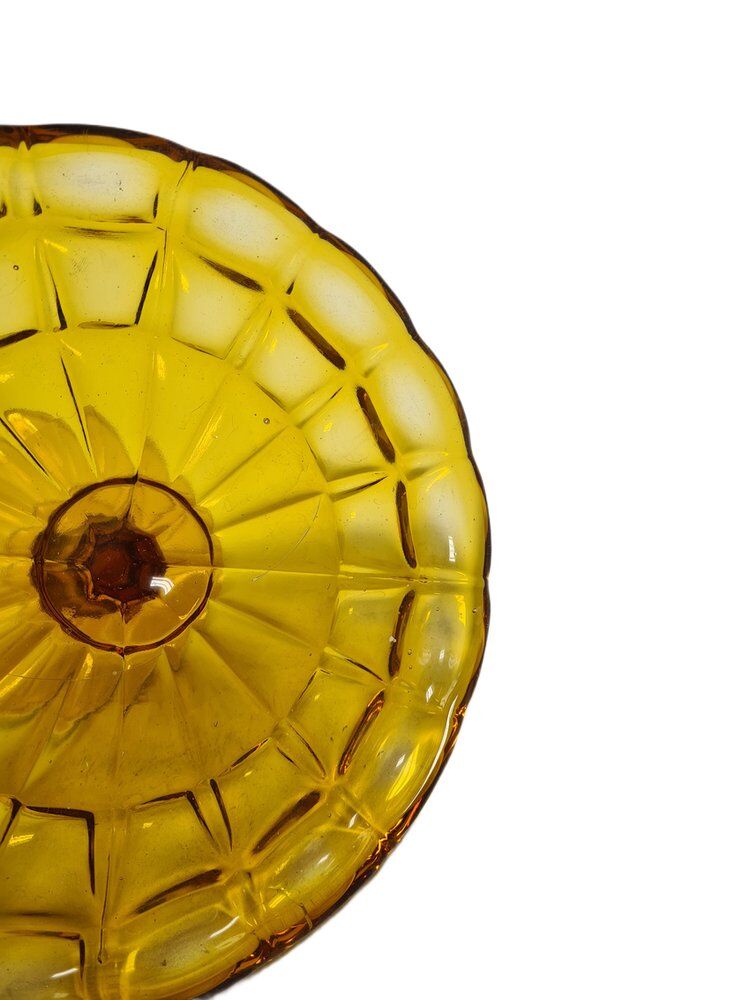 Cake bowl on stand from Ząbkowice Glassworks, 1970s