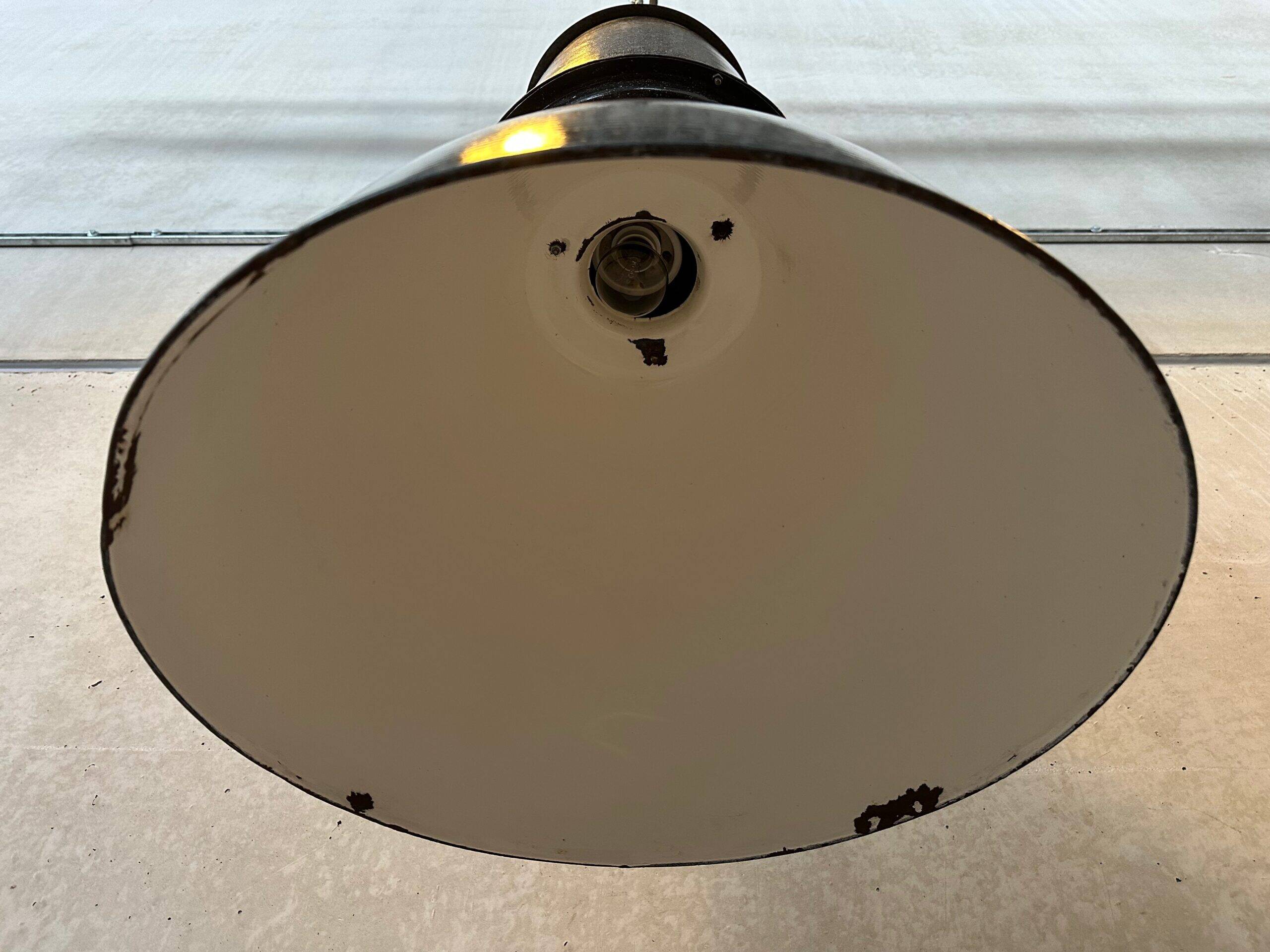 2x lampes industrielles XXL – émaillées