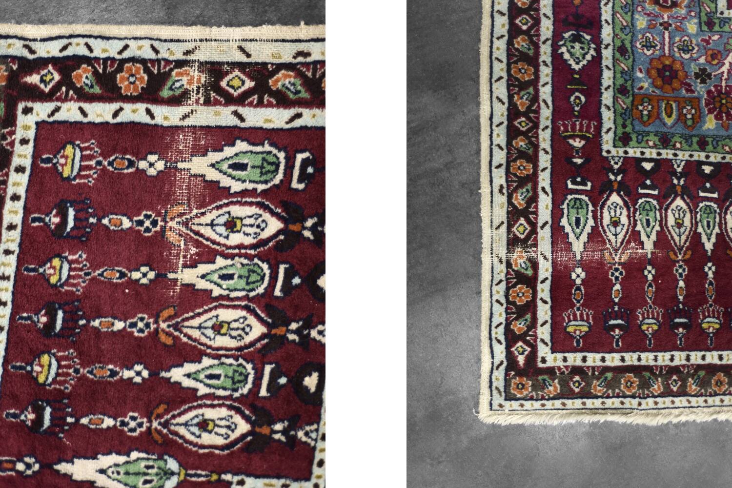 Handwoven Balouch prayer rug, Middle Eastern oriental style, 1960s.