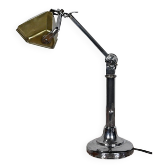 Lampe de bureau en métal, d’après le modèle pirouett’, art déco, 1930