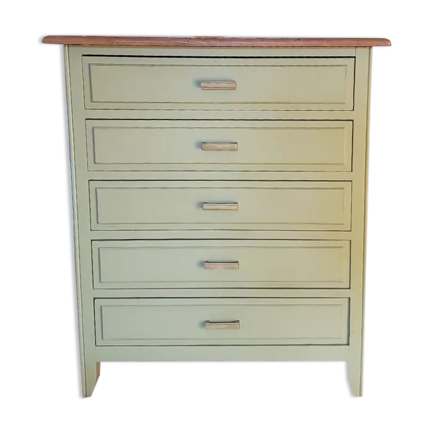 Chest of drawers in linden green