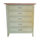 Chest of drawers in linden green