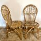 Pair of rattan chairs made in Landes
