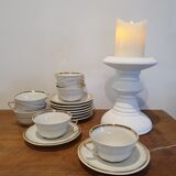 Service of 8 limoges porcelain cups