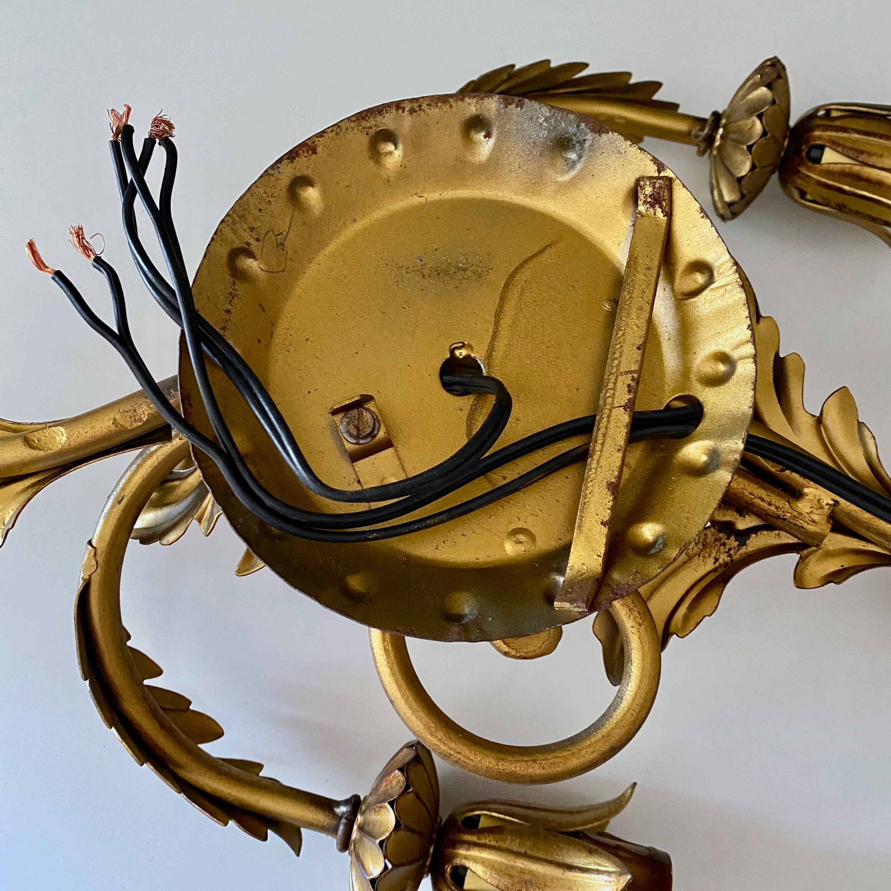 Florentine wall lamp, Regency Lamp, 60s interior.