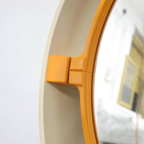 Space Age Plastic Mirror in the style of Specchio Allibert, 1970s
