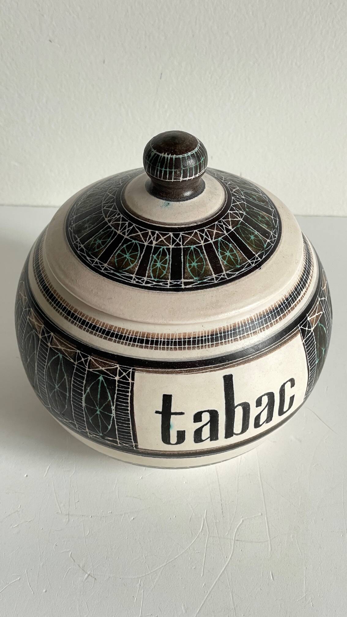 Ceramic Tobacco Pot Marcel GUILLOT