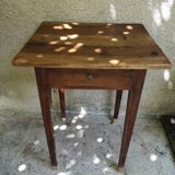 Table d'appoint bois ancienne
