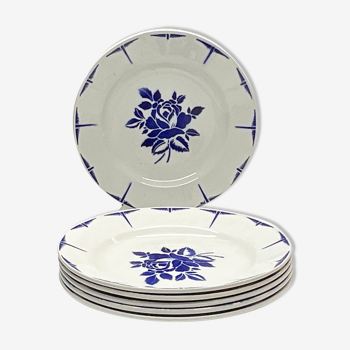 Lot de 6 assiettes plates « St Amandinoise/St Amand »