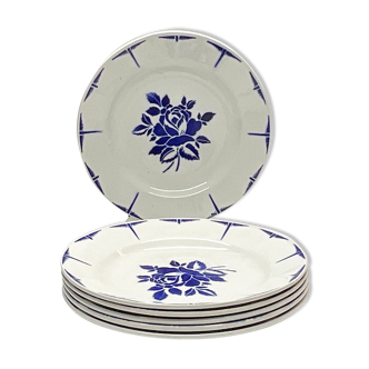 Lot de 6 assiettes plates « St Amandinoise/St Amand »