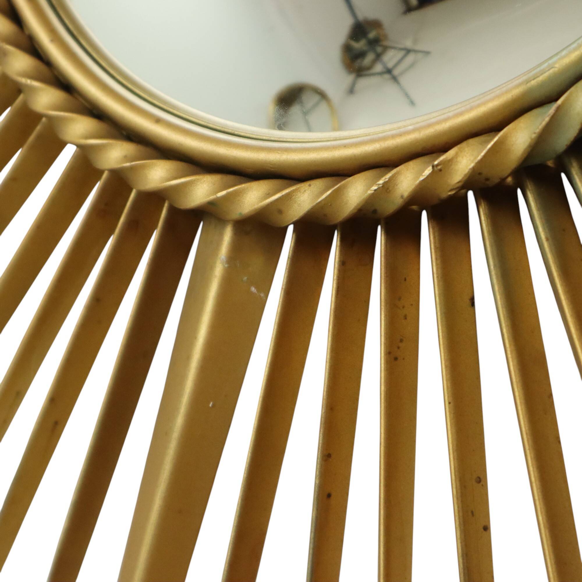 Large Vintage Sun Mirror Chaty Vallauris XL France 91cm