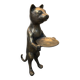 Brass butler cat after Giacometti