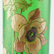 Vase Legras vert bouteille art nouveau