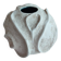 Round matte ceramic vase