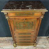 Writing desk in walnut and marquetry