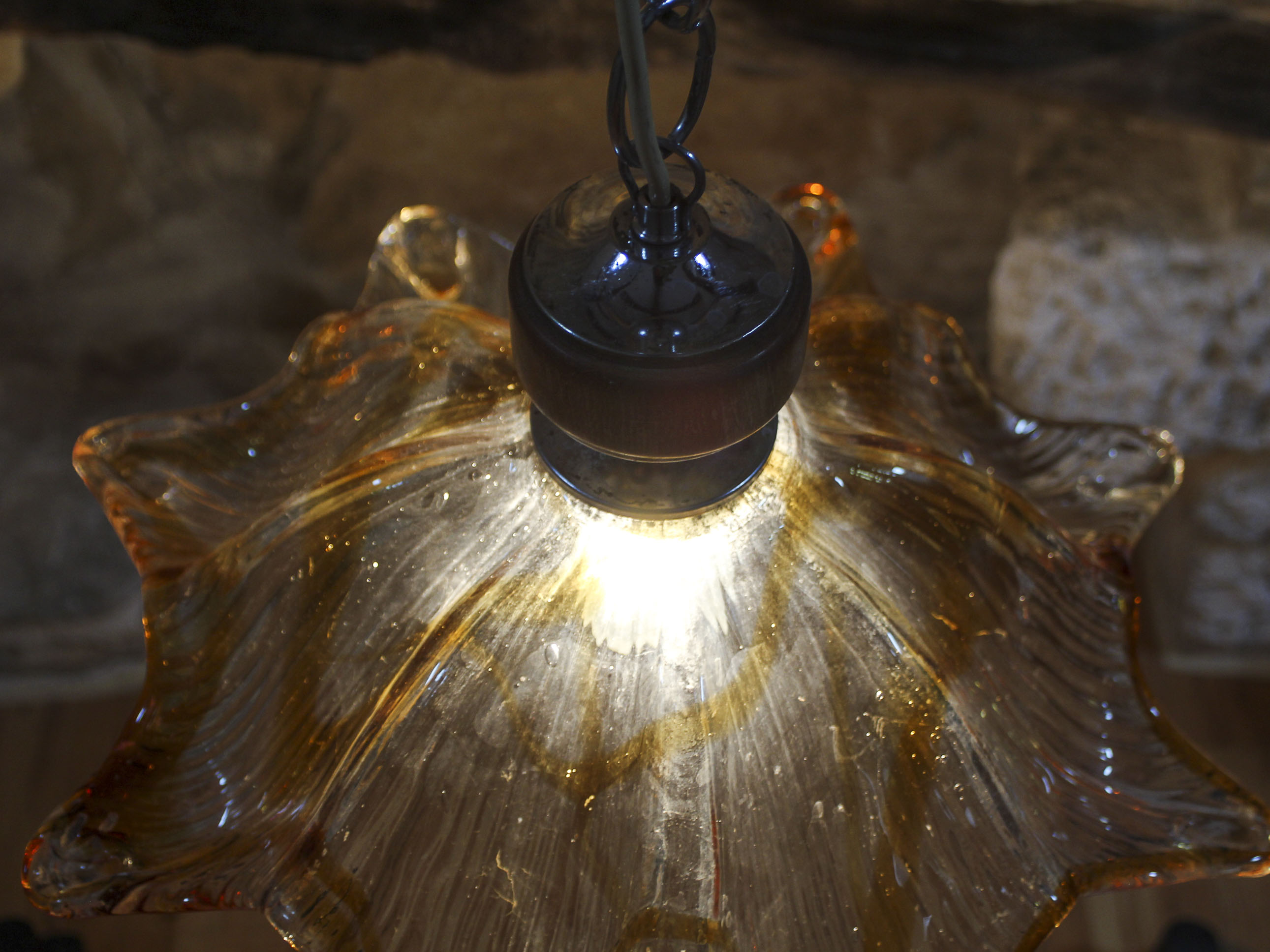 Murano glass pendant lamp 70s