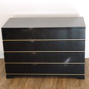 Wooden wooden dresser Laqué de Roche bobois 1970