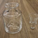 Holmegaard "Heart" carafe with stopper/glass