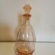 Art Deco glass carafe in amber colour.