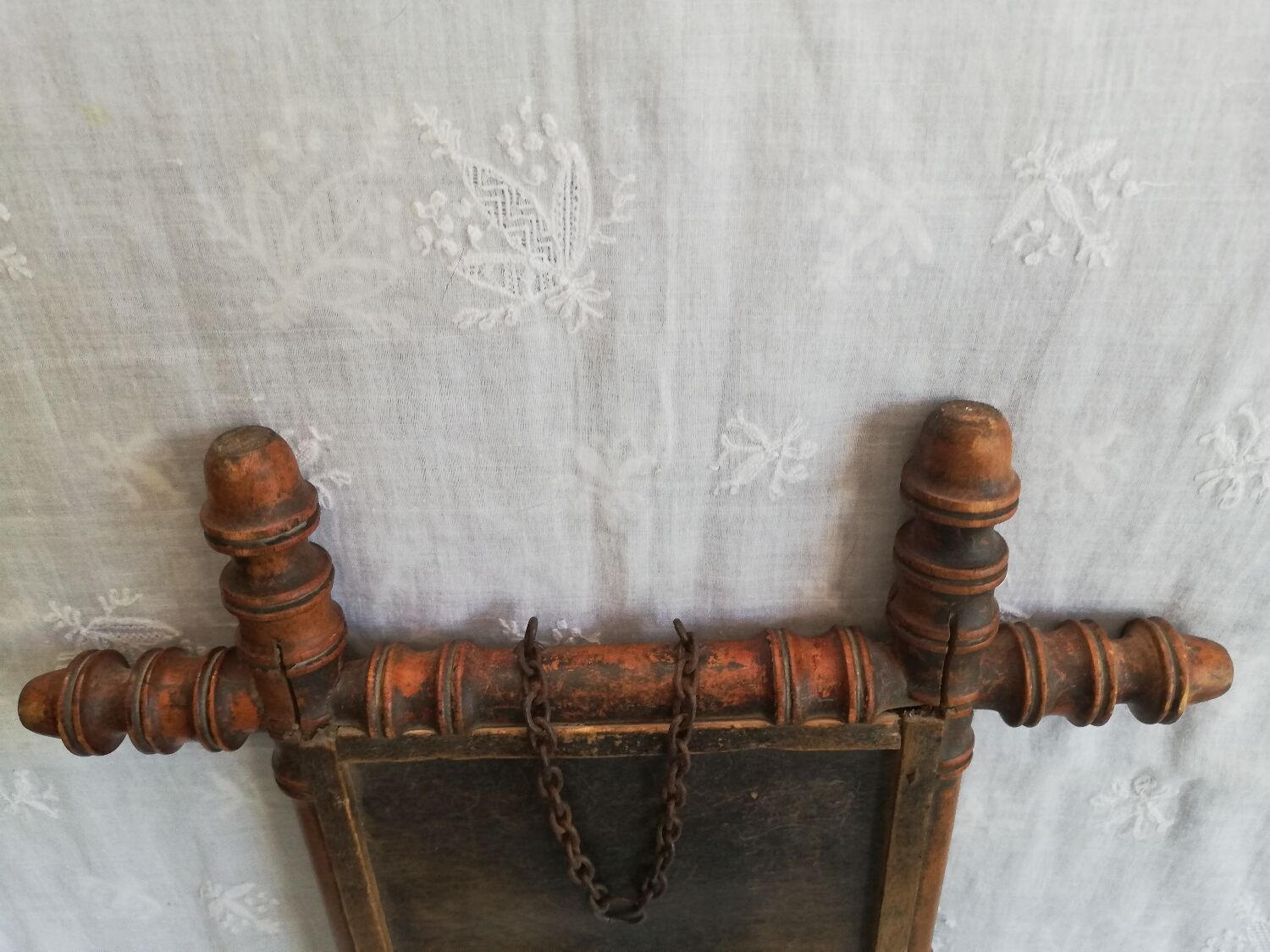 Wooden mirror bamboo style