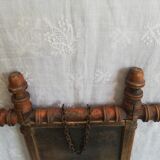 Wooden mirror bamboo style