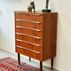Teak Drawer Cabinet, Denmark 1960s/1970s, VNTG, Mid-C Modern