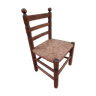 Children's chair wood and straw