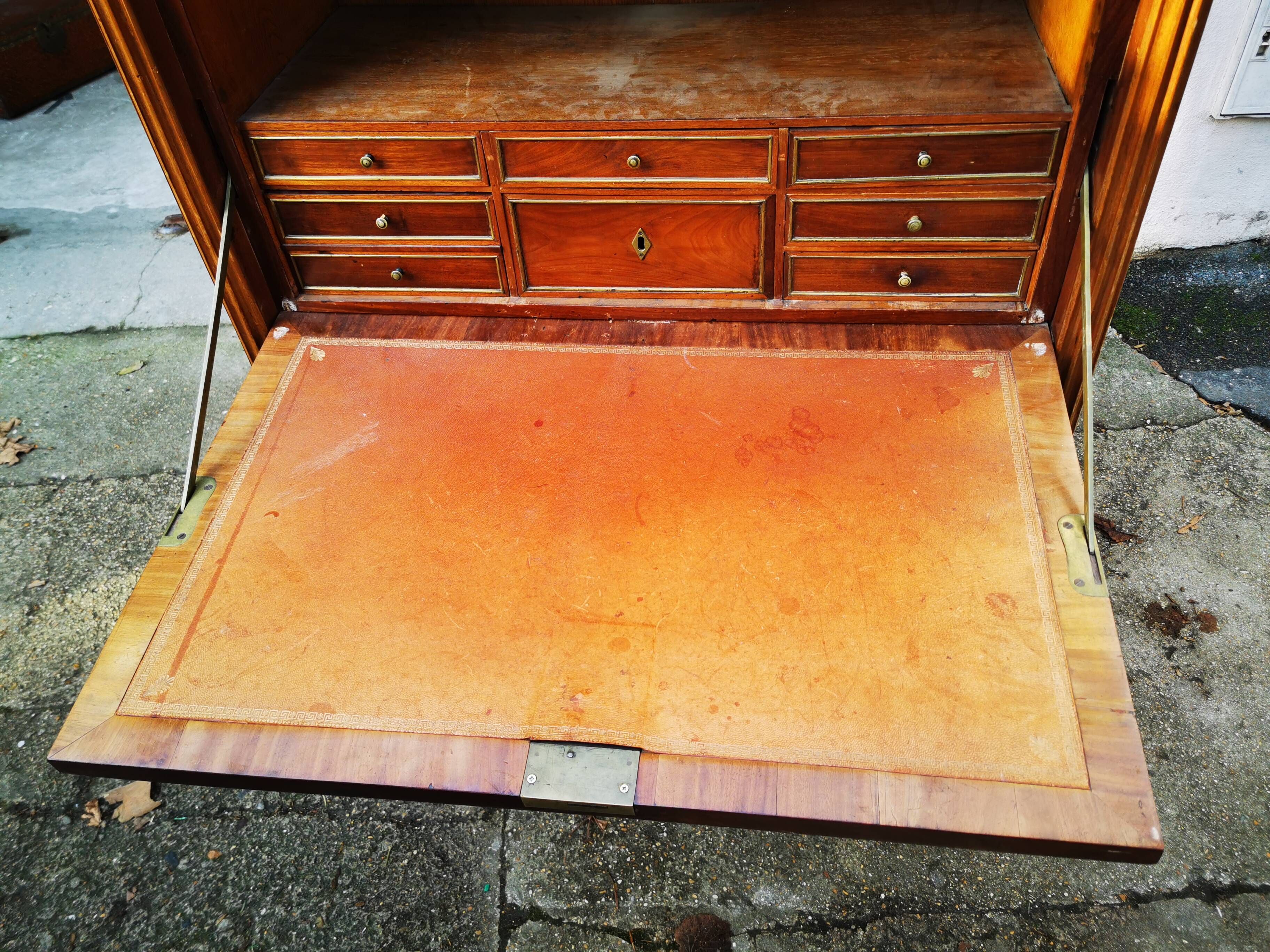 Mahogany secretary, Louis XVI period – Late 18th century