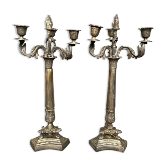 Pair of large candelabras