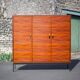 Armoire en bois 3 portes 60's