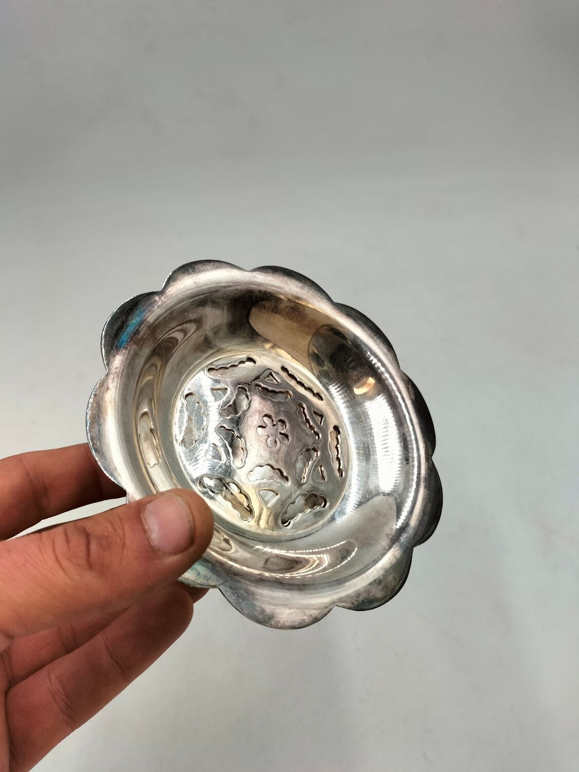 Silver-plated butter dish