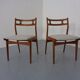 Model 138 Teak & Kvadrat Hallingdal Dining Chairs by Johannes Andersen for Uldum Møbelfabrik, Denmark, 1960s, Set of 2