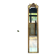 Antique mirror, 238.5/51cm, between two panes, with gilded pediments and gold leaf