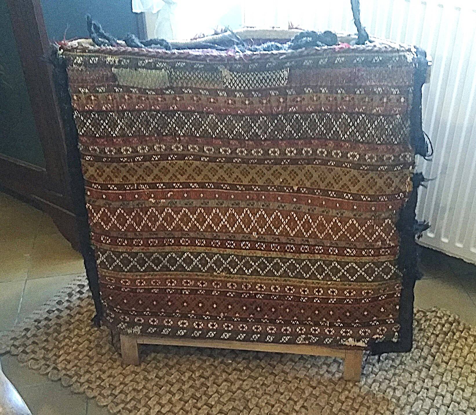 Khorjin carpet, nomadic horseman bag, Iran, wool.