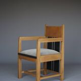 Oak Dutch Art Deco Armchair by Cor Alons for Winterkamp & van Putten