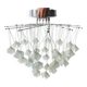Lustre en cascade Lucciole par MetalSpot, italy, chromé et verre dépol