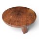 Brutalist oak coffee table / heavy weight 75 kg / 1960s