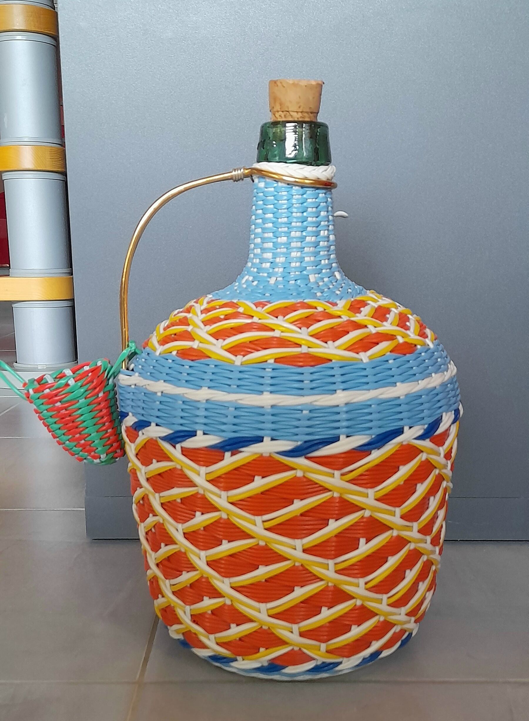 Bottle scoubidous 1960