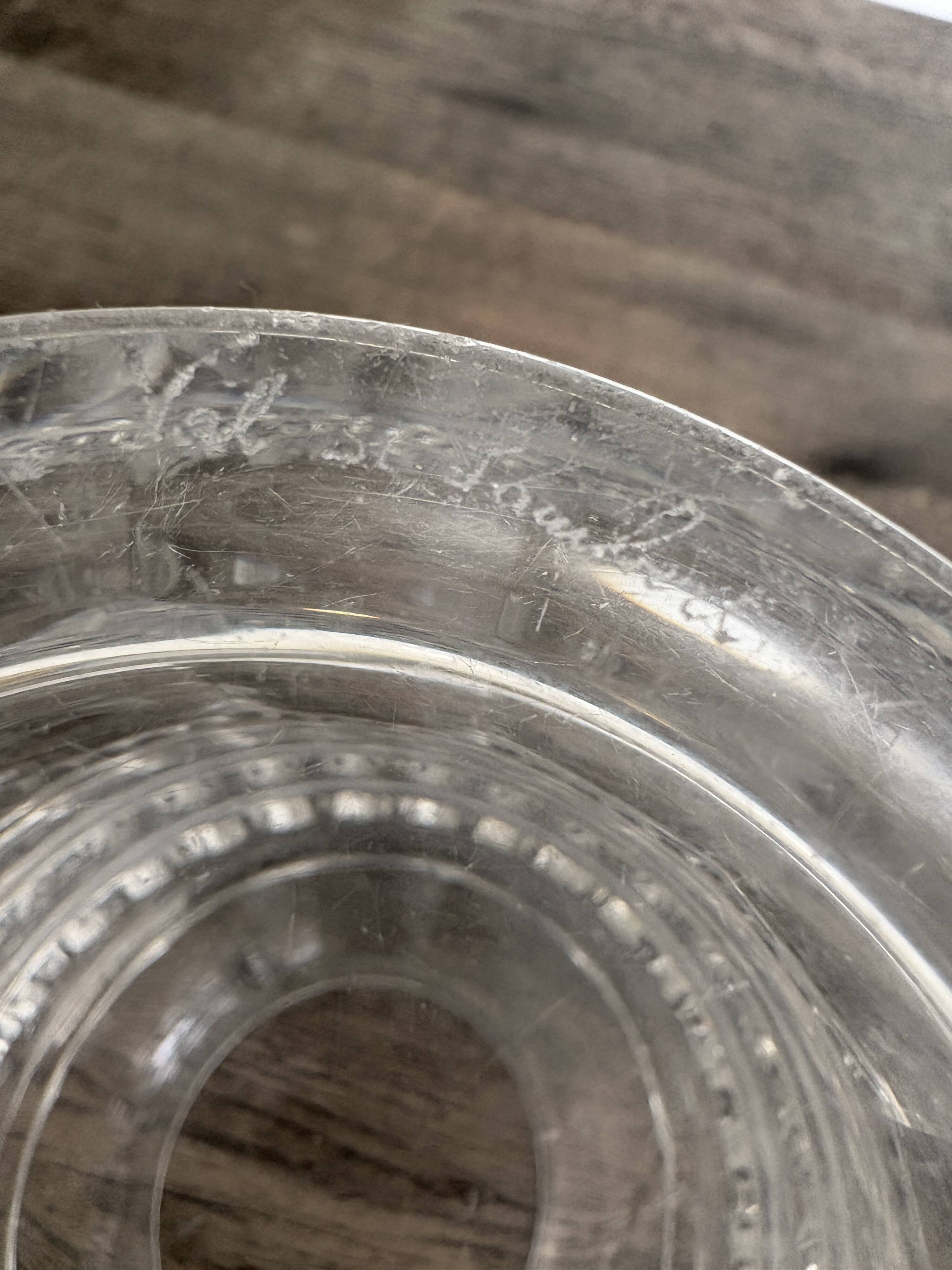 Val Saint Lambert crystal Art Deco cut vase