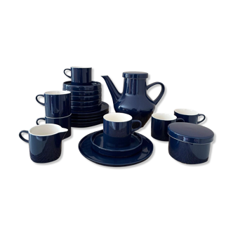 Melitta Stockholm for 6 persons, coffee set blue, 60's